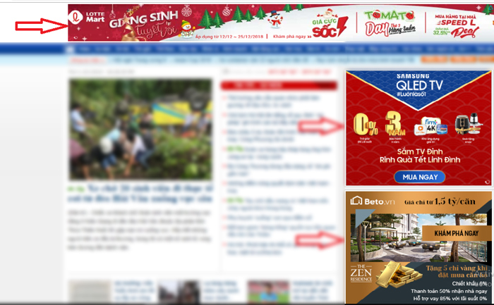 Quảng cáo Banner GDN shop thời trang