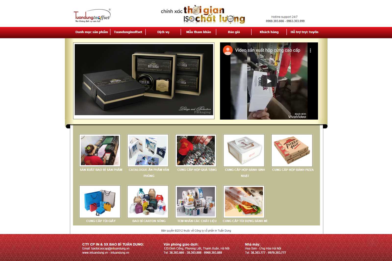 Thiết kế Website in ấn - intuandung.vn