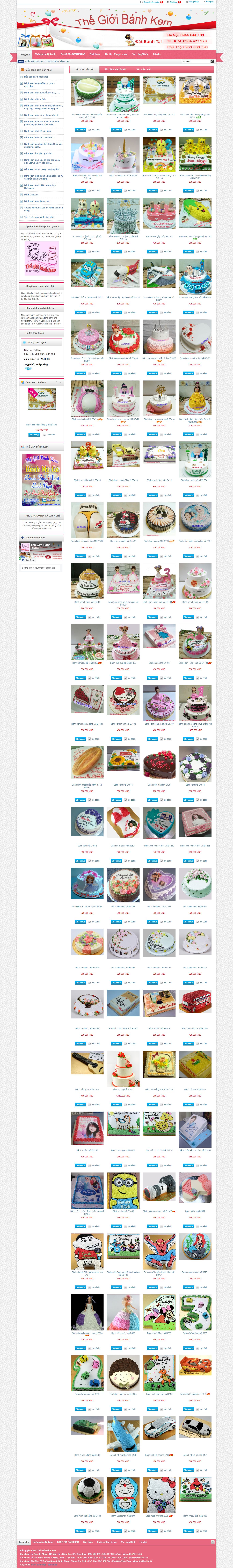 Thiết kế Website bánh kẹo - thegioibanhkem.com.vn