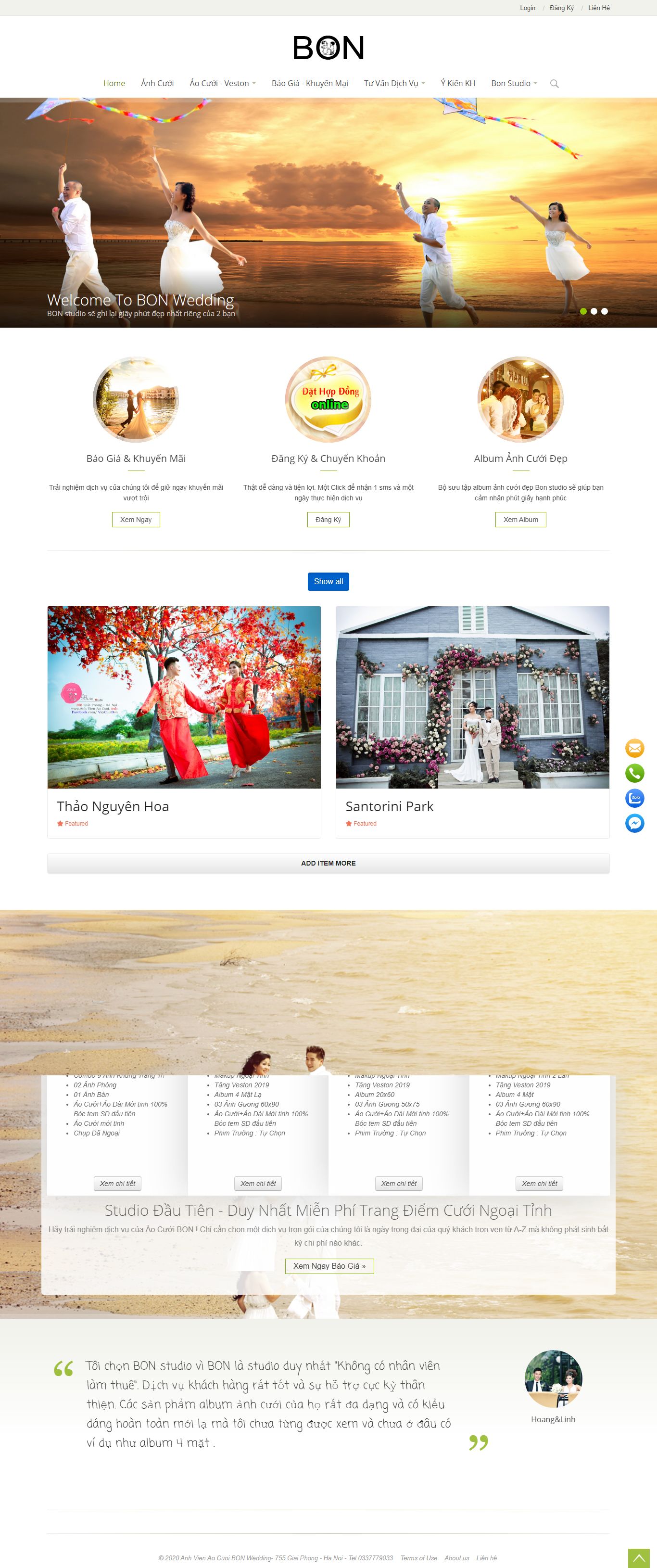 Thiết kế Website chụp ảnh cưới - anhvienaocuoi.info