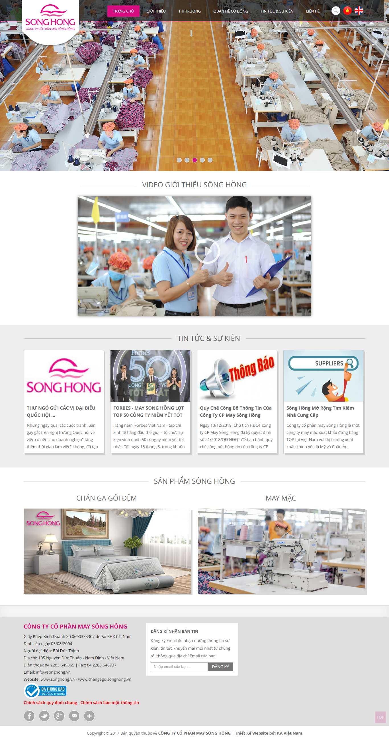 Thiết kế Website may mặc - 