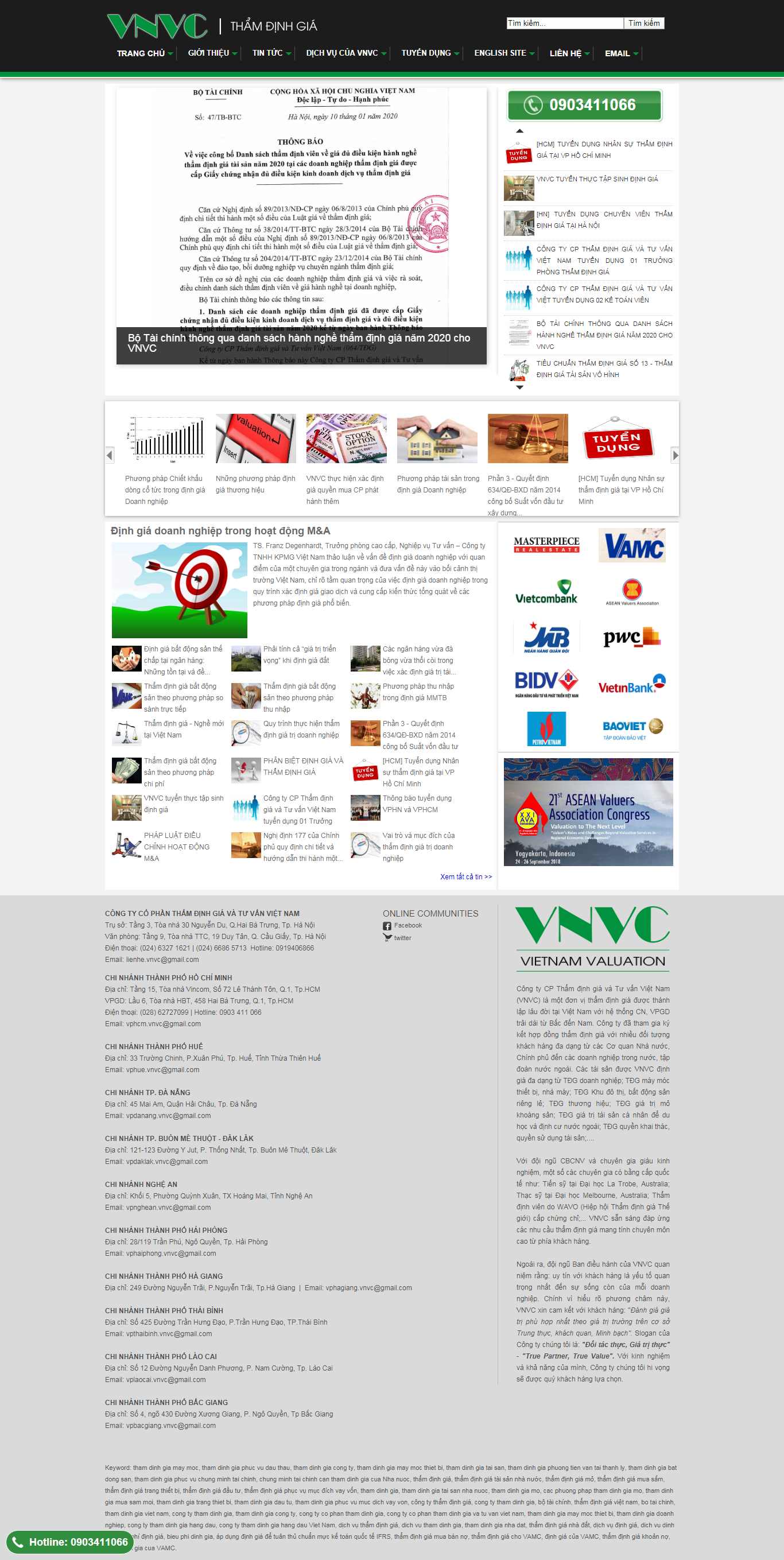 Thiết kế Website thẩm định sản phẩm - vnvc.com.vn