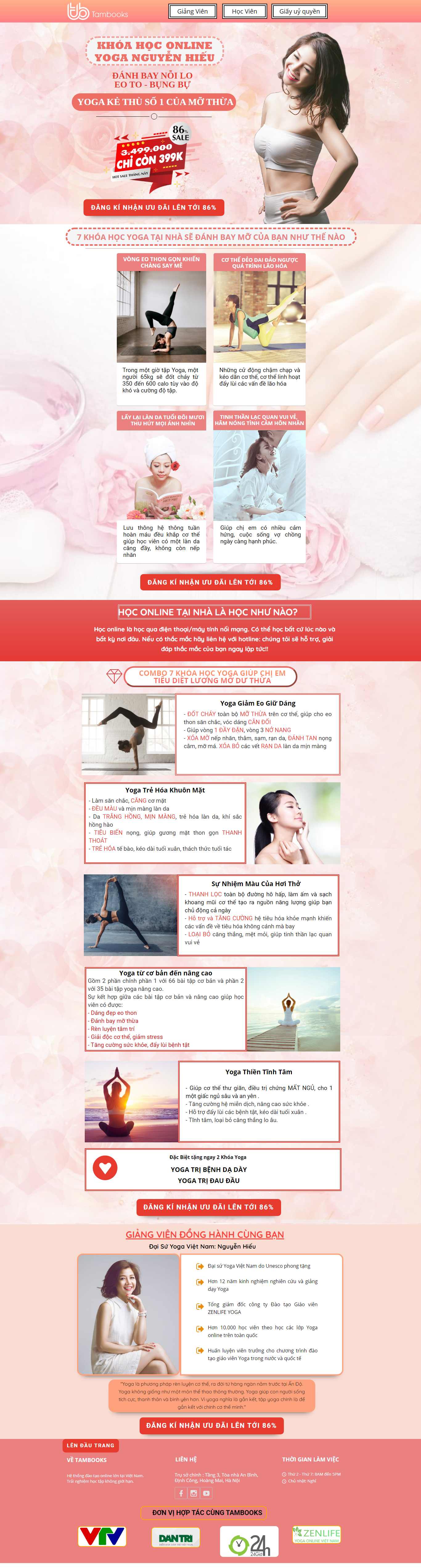 Thiết kế Website phòng tập yoga - phongtv.hanhphucgiadinh.info