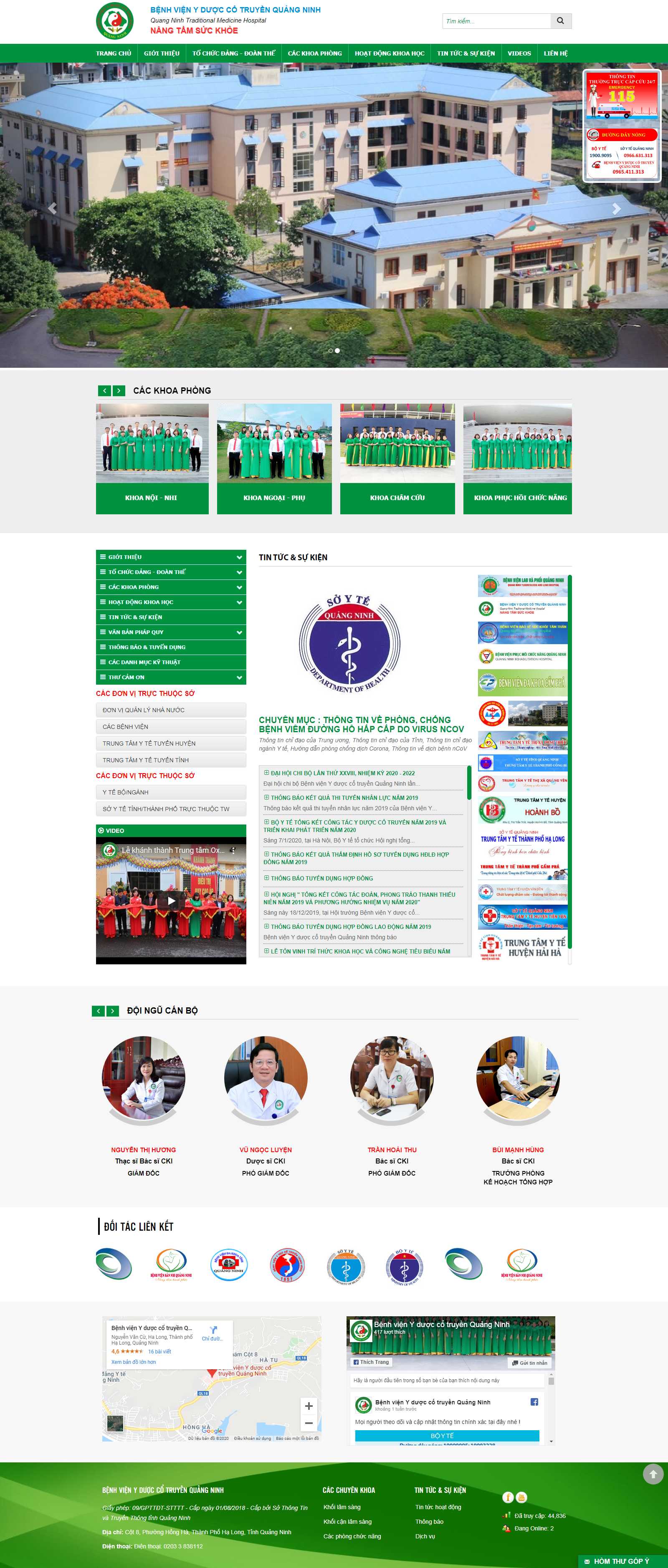 Thiết kế Website nhà thuốc đông y - ydctquangninh.vn
