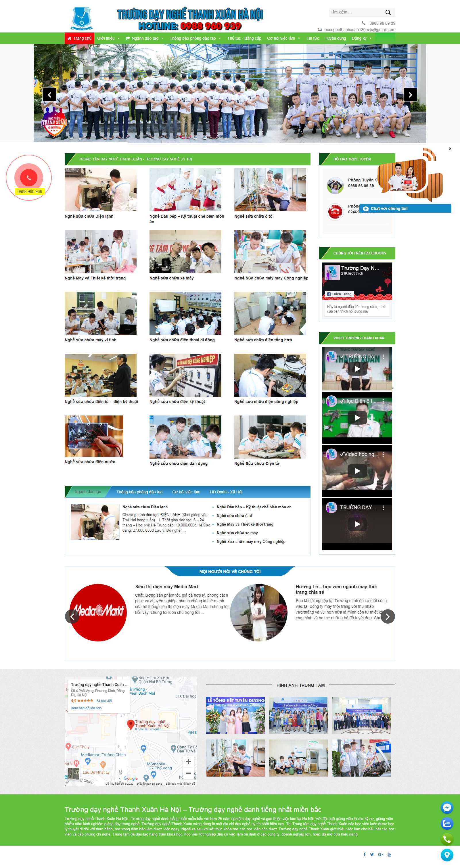 Thiết kế Website sửa chữa ô tô - truongthanhxuan.com