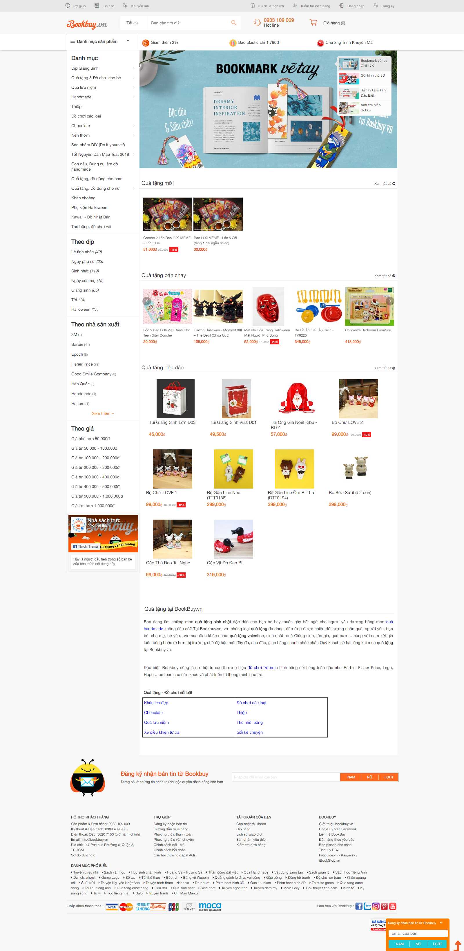 Thiết kế Website quà lưu niệm - bookbuy.vn