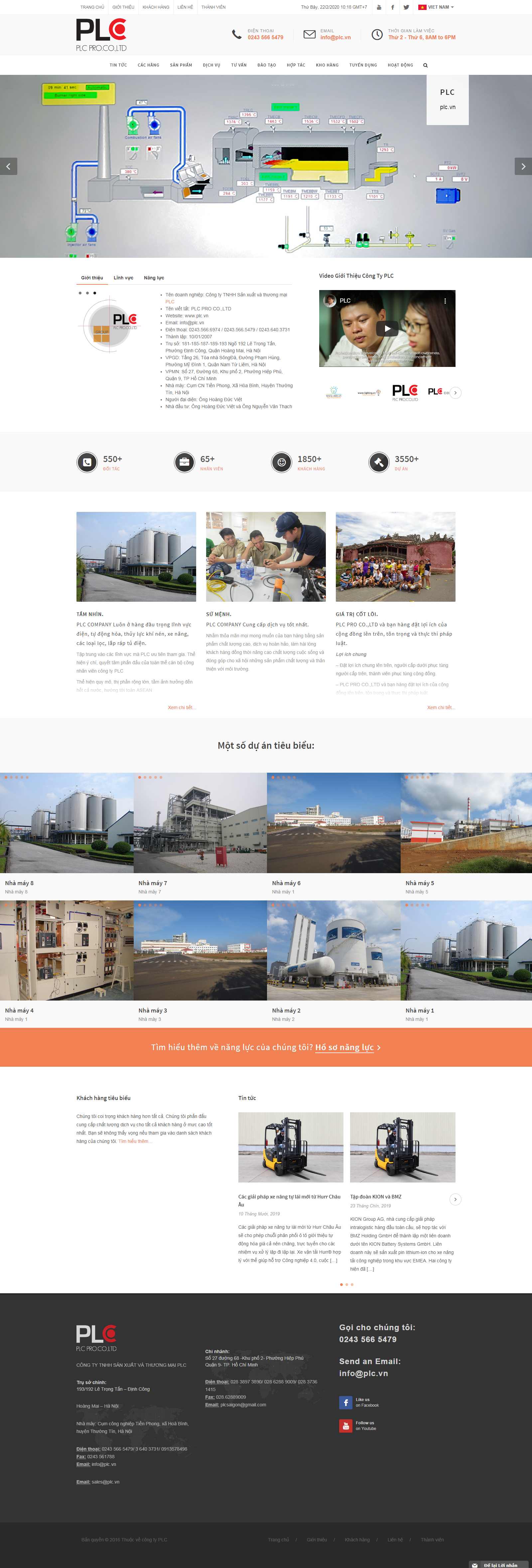 Thiết kế Website máy phát điện - plc.vn