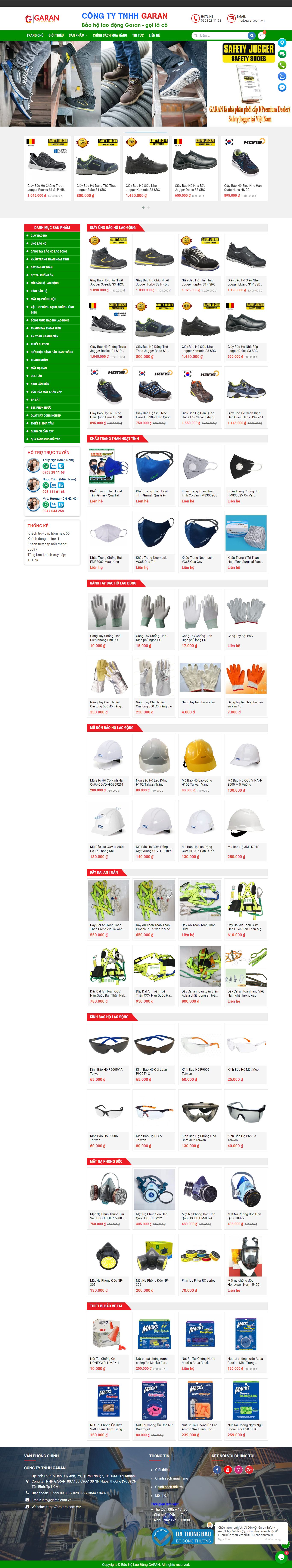 Thiết kế Website giày bảo hộ - pro-pro.com.vn