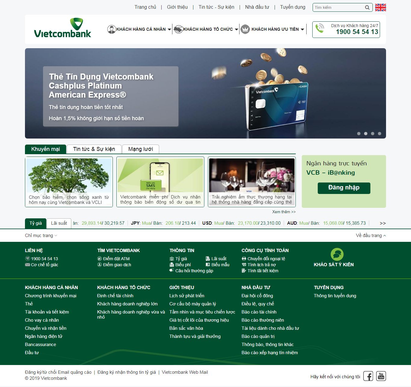 Thiết kế Website ngân hàng - portal.vietcombank.com.vn