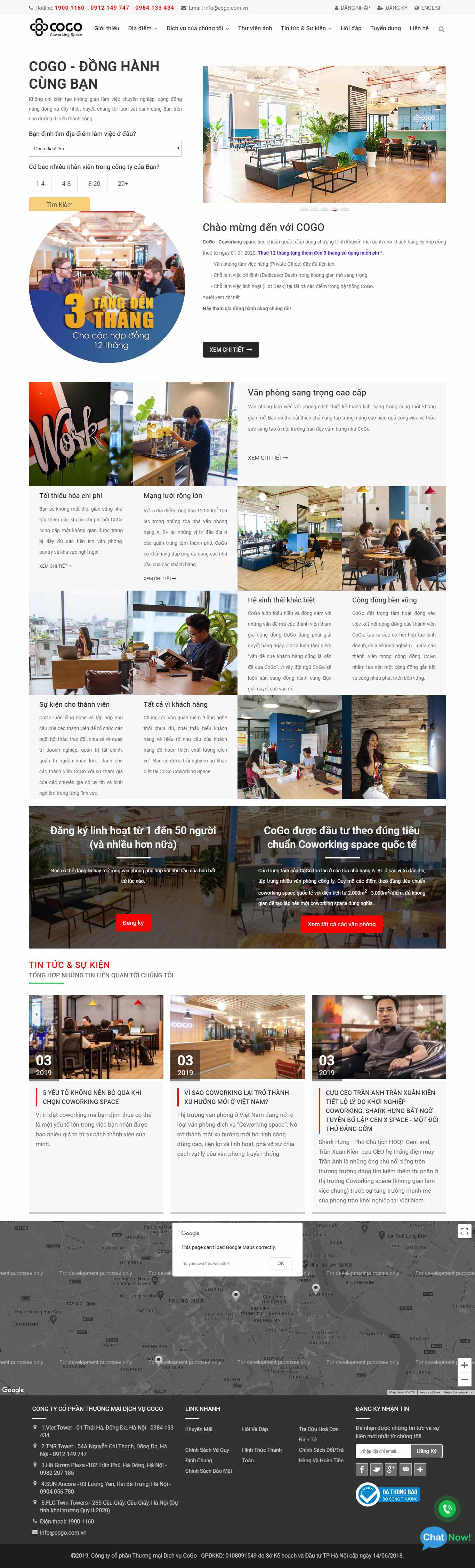 Thiết kế Website văn phòng ảo - cogo.vn