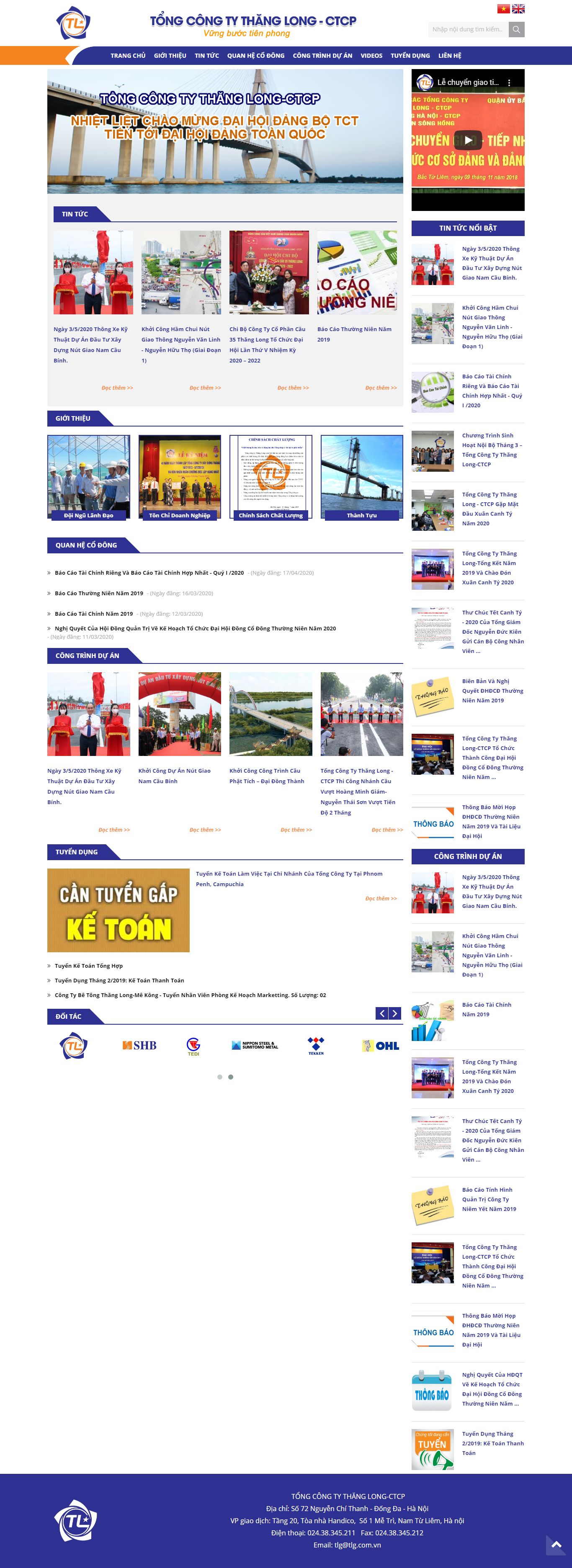 Thiết kế Website trang vàng doanh nghiệp - www.tlg.com.vn