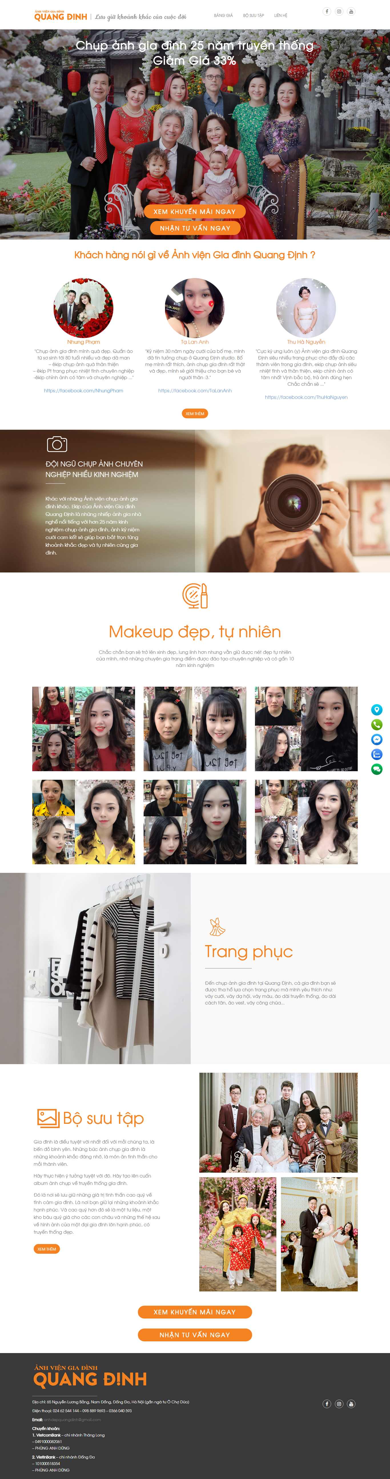 Thiết kế Website ảnh viện - anhvienquangdinh.vn