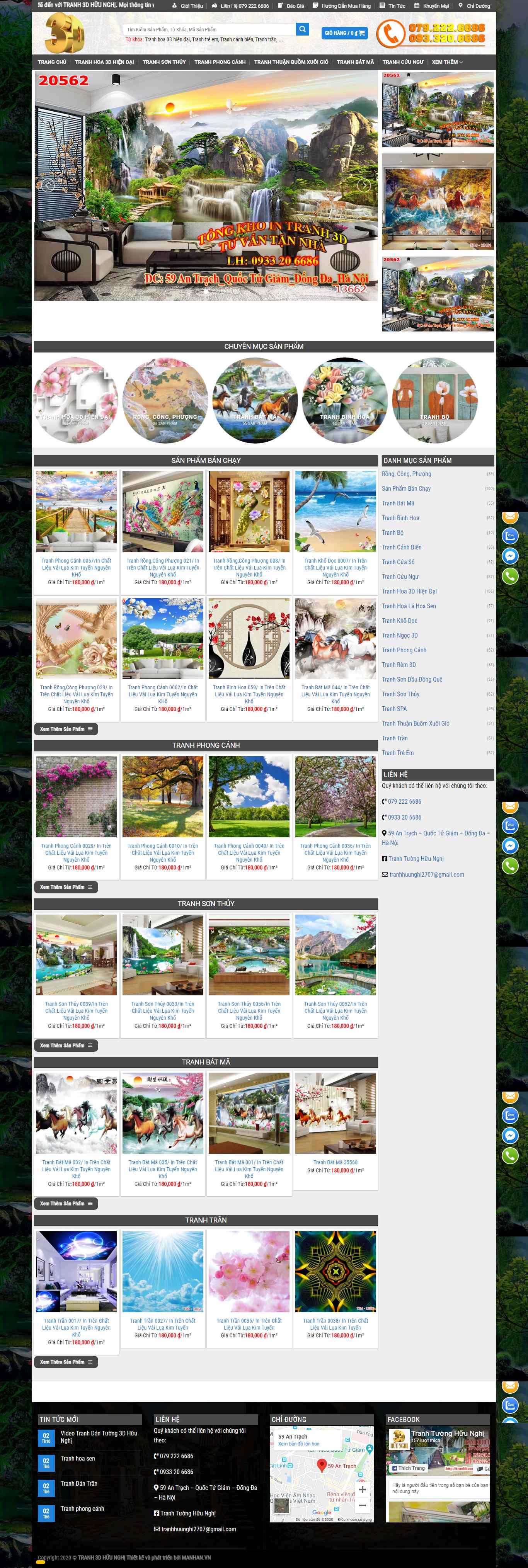 Thiết kế Website tranh dán tường - tongkhotranhdantuong.com