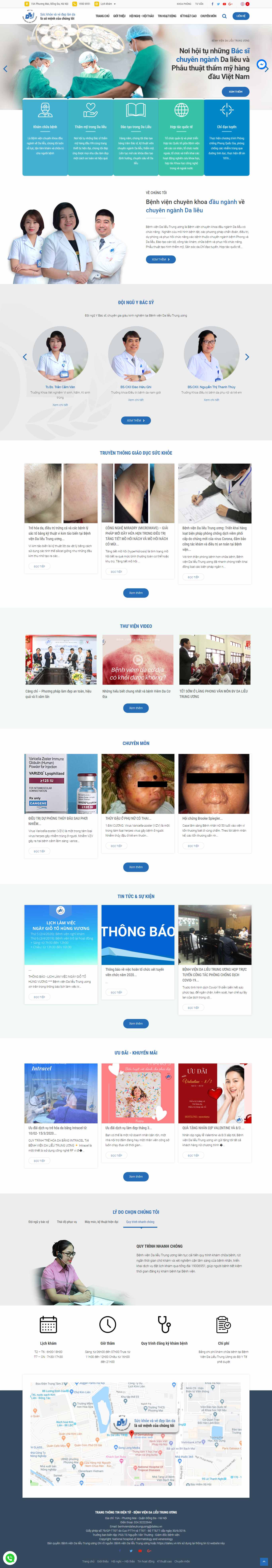 Thiết kế Website bệnh viện - dalieu.vn
