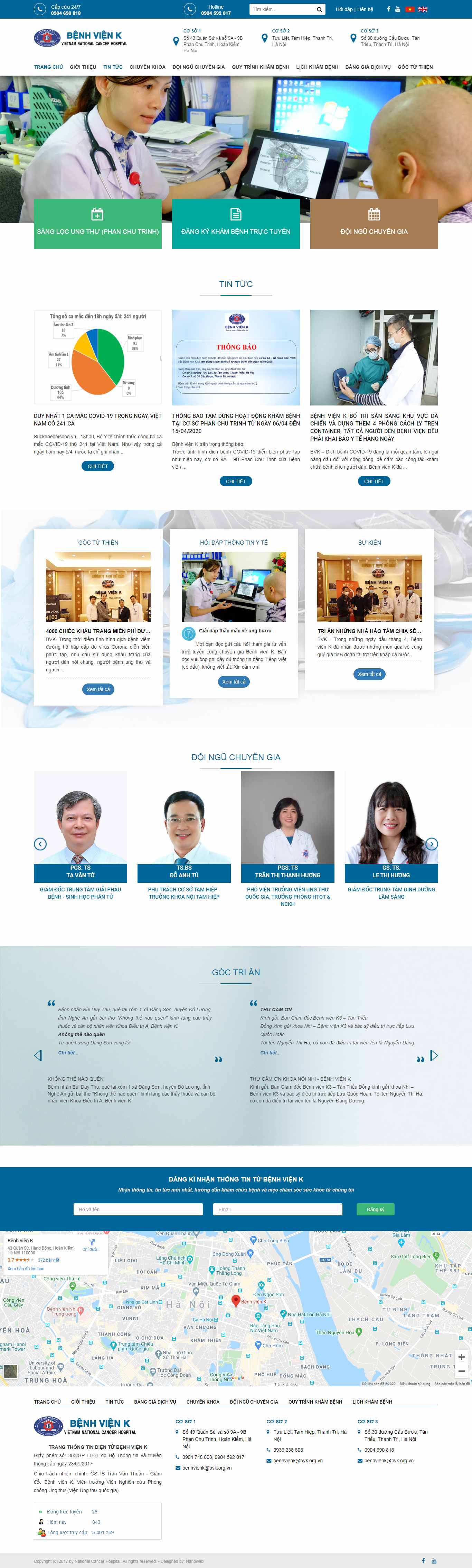 Thiết kế Website bệnh viện - benhvienk.vn