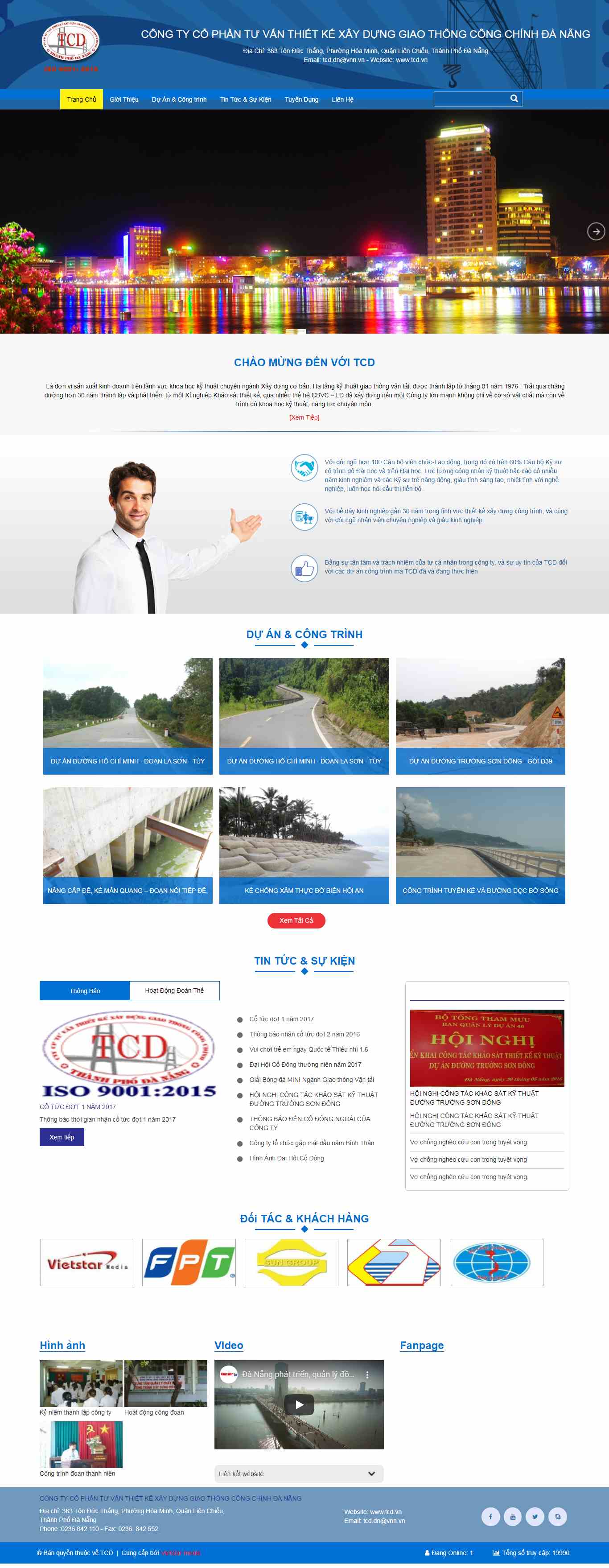 Thiết kế Website giao thông vận tải - www.tcd.vn