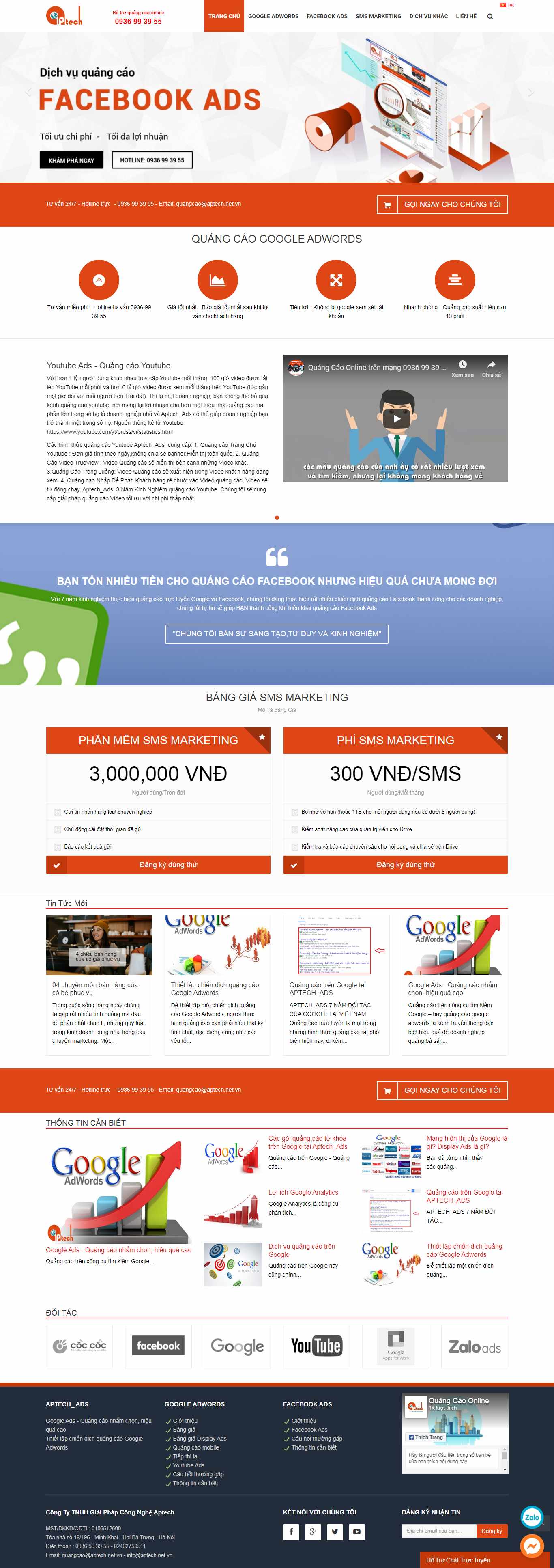 Thiết kế Website quảng cáo trực tuyến - quangcaotructuyen.top