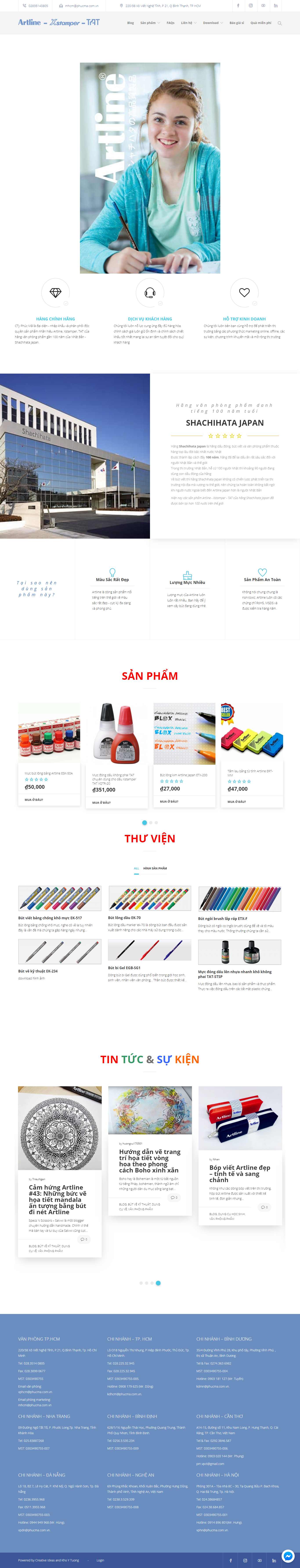 Thiết kế Website phân phối sản phẩm - phucma.com.vn