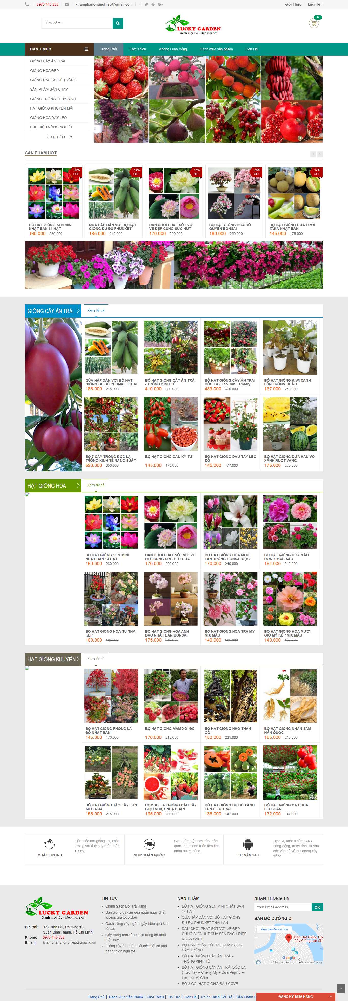 Thiết kế Website hạt giống cây trồng - hatgiongnhapngoai.com