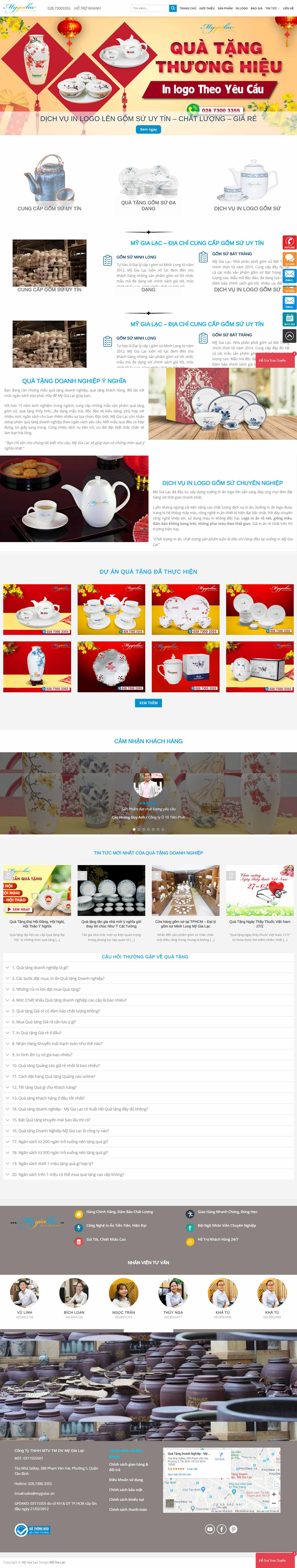Thiết kế Website quà tặng doanh nghiệp - quatang-doanhnghiep.vn