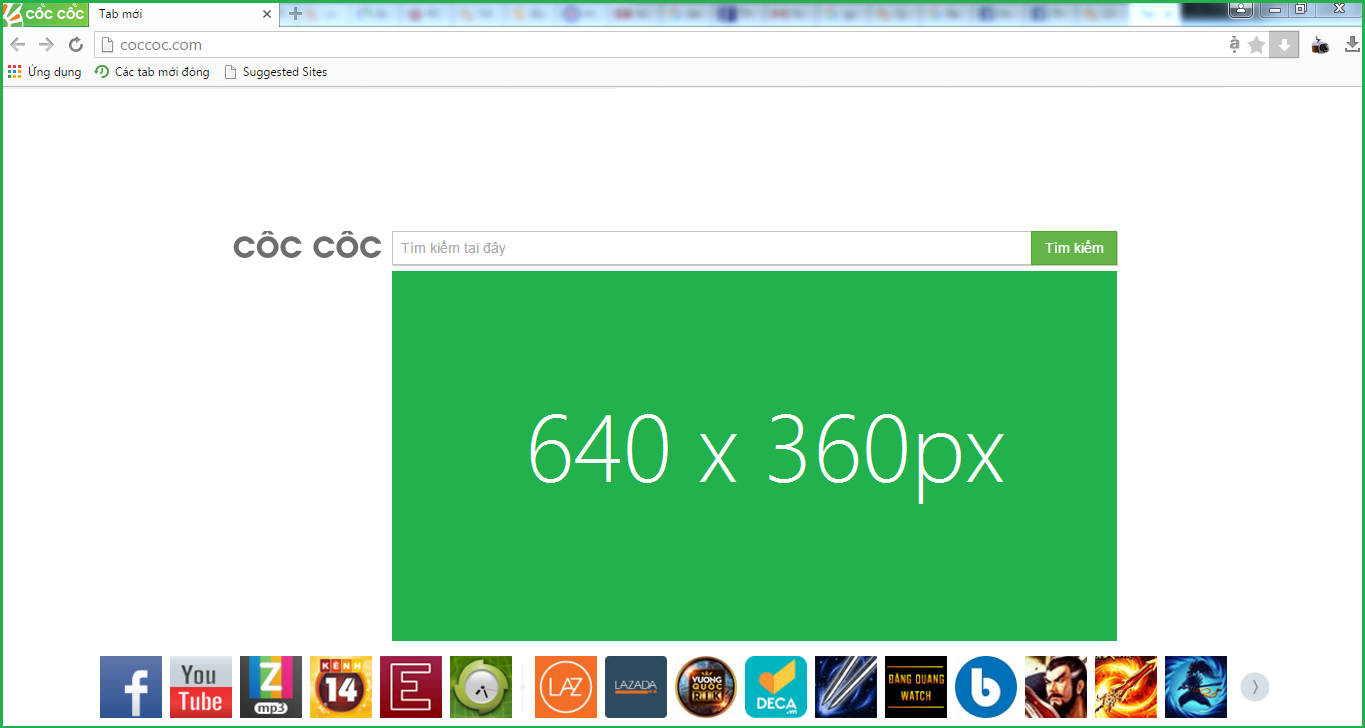 Quảng cáo Cốc Cốc Web thú cưng